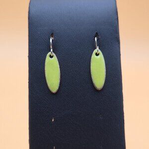 Sterling Silver And Copper Odd Design Dangle Earrings A4729